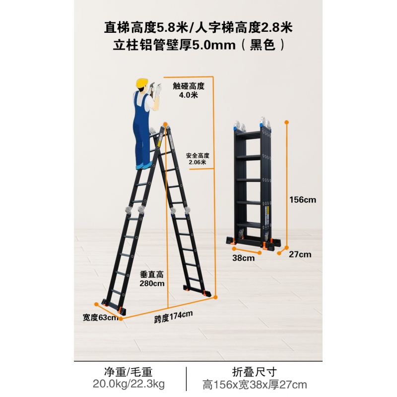 梯子使用夾角多少度、梯子使用夾角多少度合適